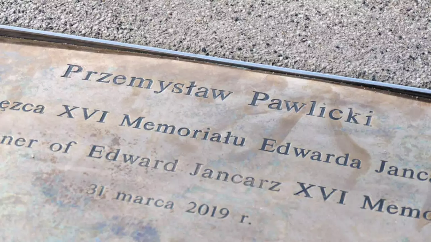 Uroczyste odsłonięcie tablicy Przemysława Pawlickiego w Gorzowie